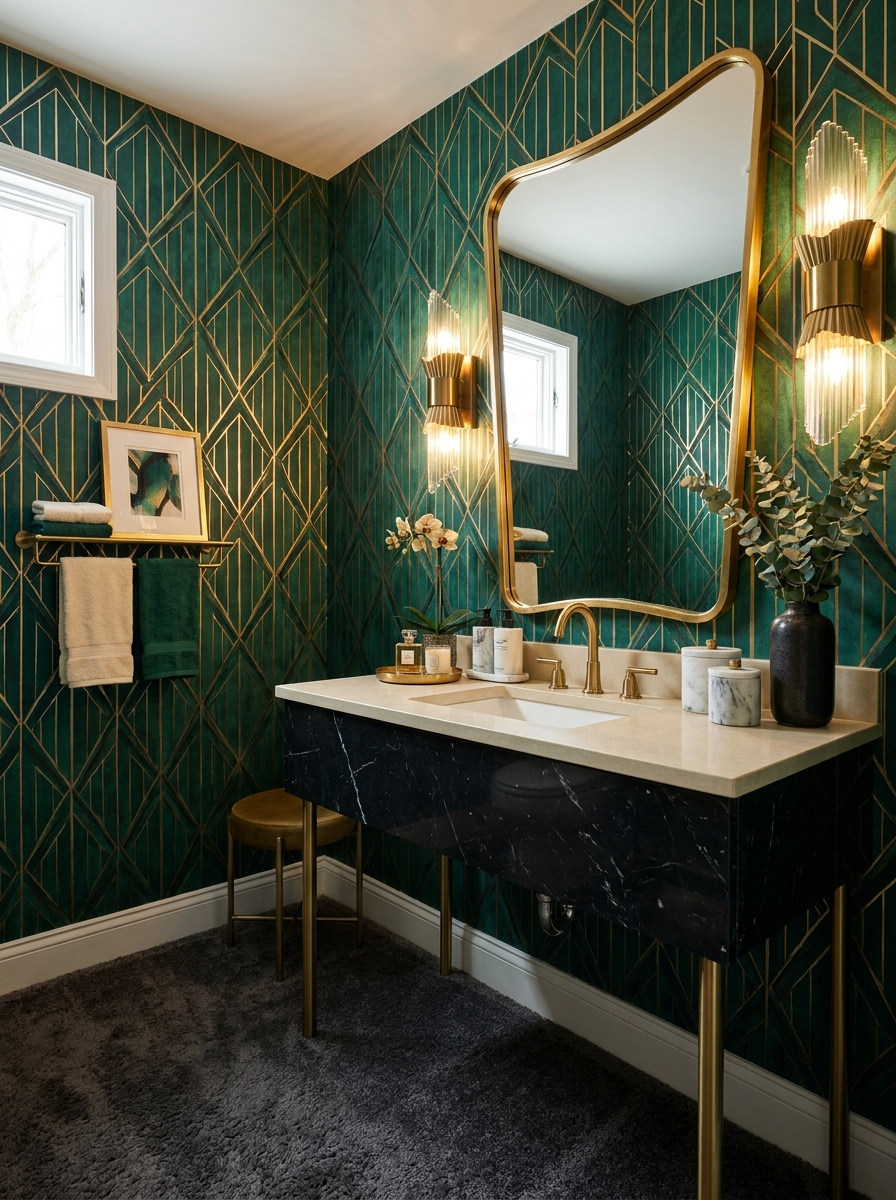 Style It Like a Tiny Lounge, Not Just a Bathroom