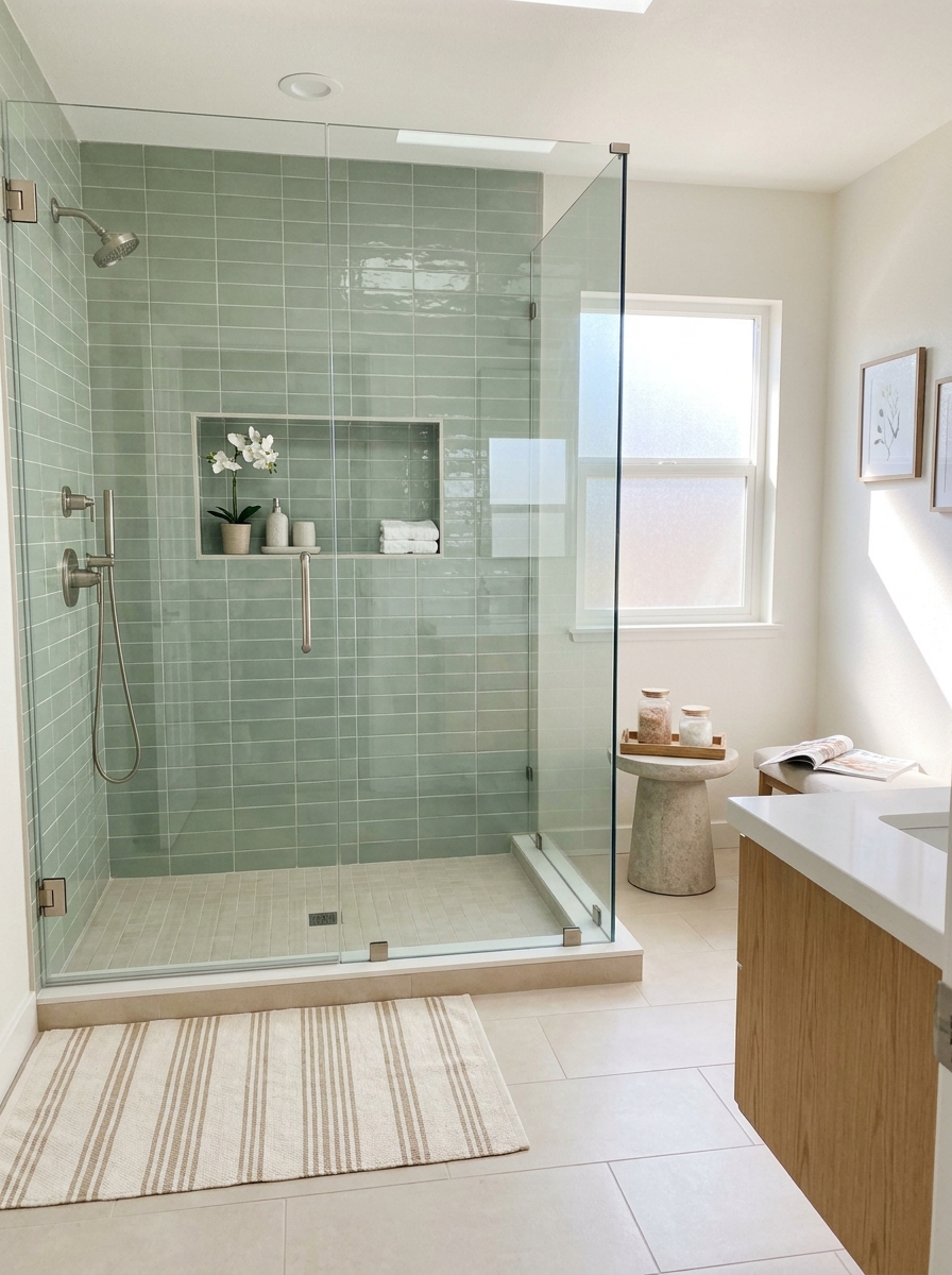 Soft Sage Tile That Feels Fresh but Not Trendy