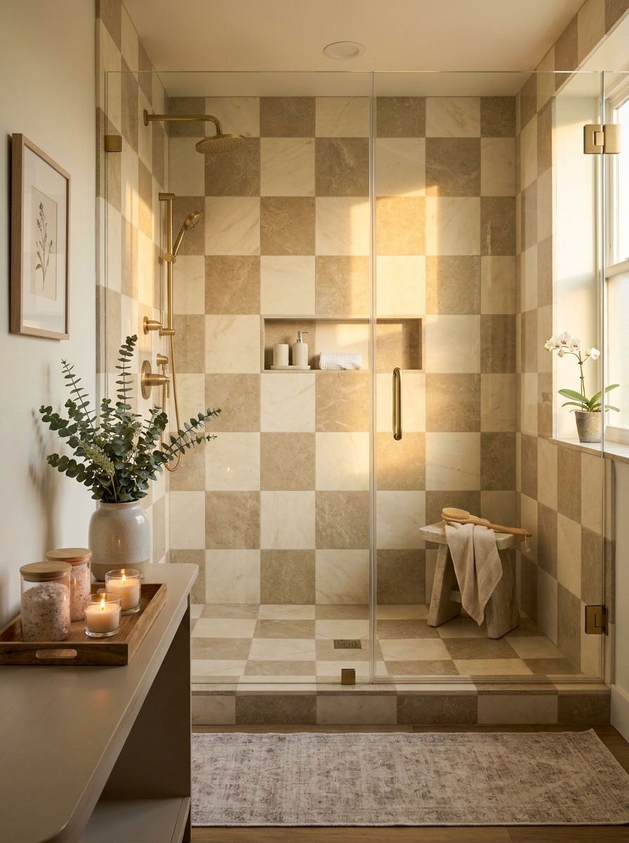 Checkerboard Tile That Feels Graphic but Grown-Up