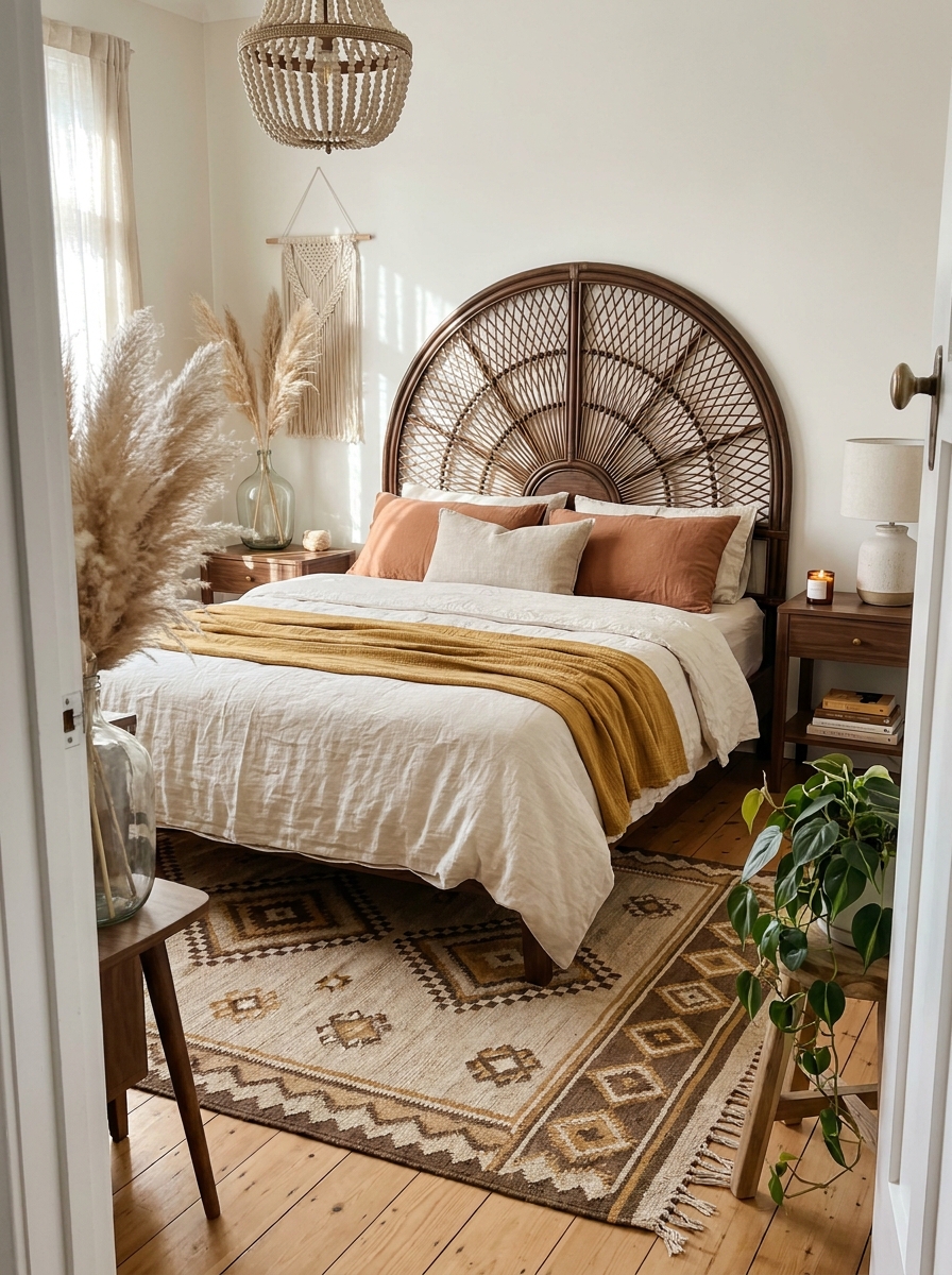 Choose a Statement Headboard With Soul