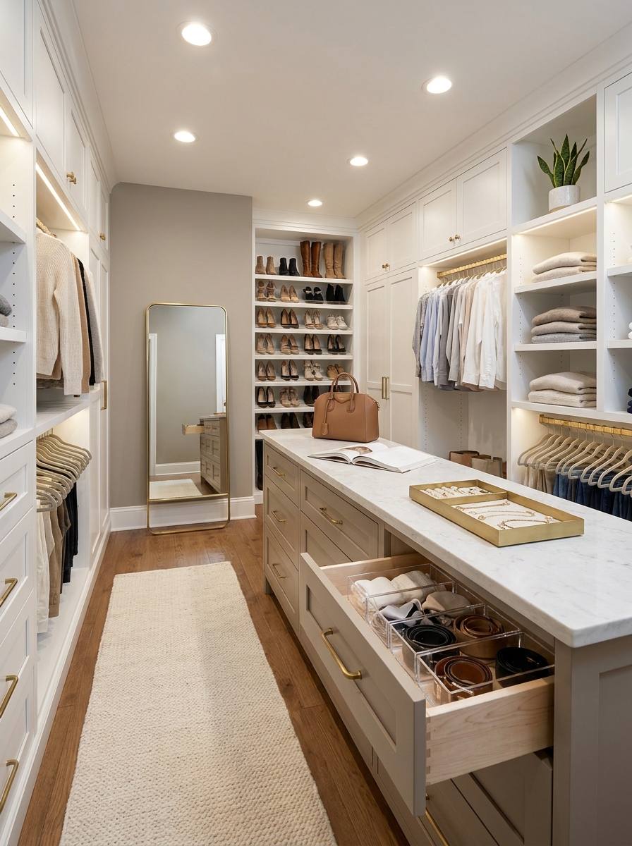 Bring In a Center Island if You Have Walk-In Room