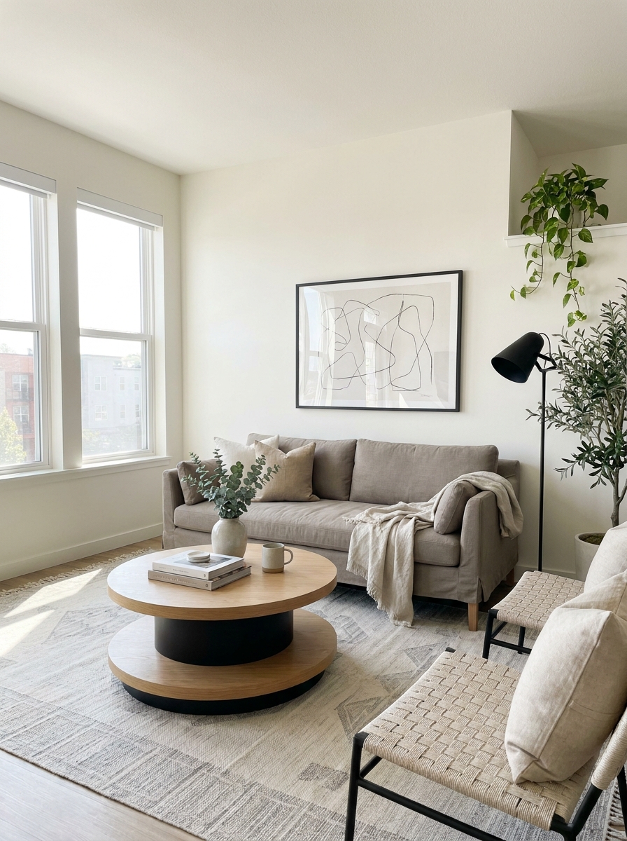 Replace Bulky Furniture With Pieces That Let the Room Breathe