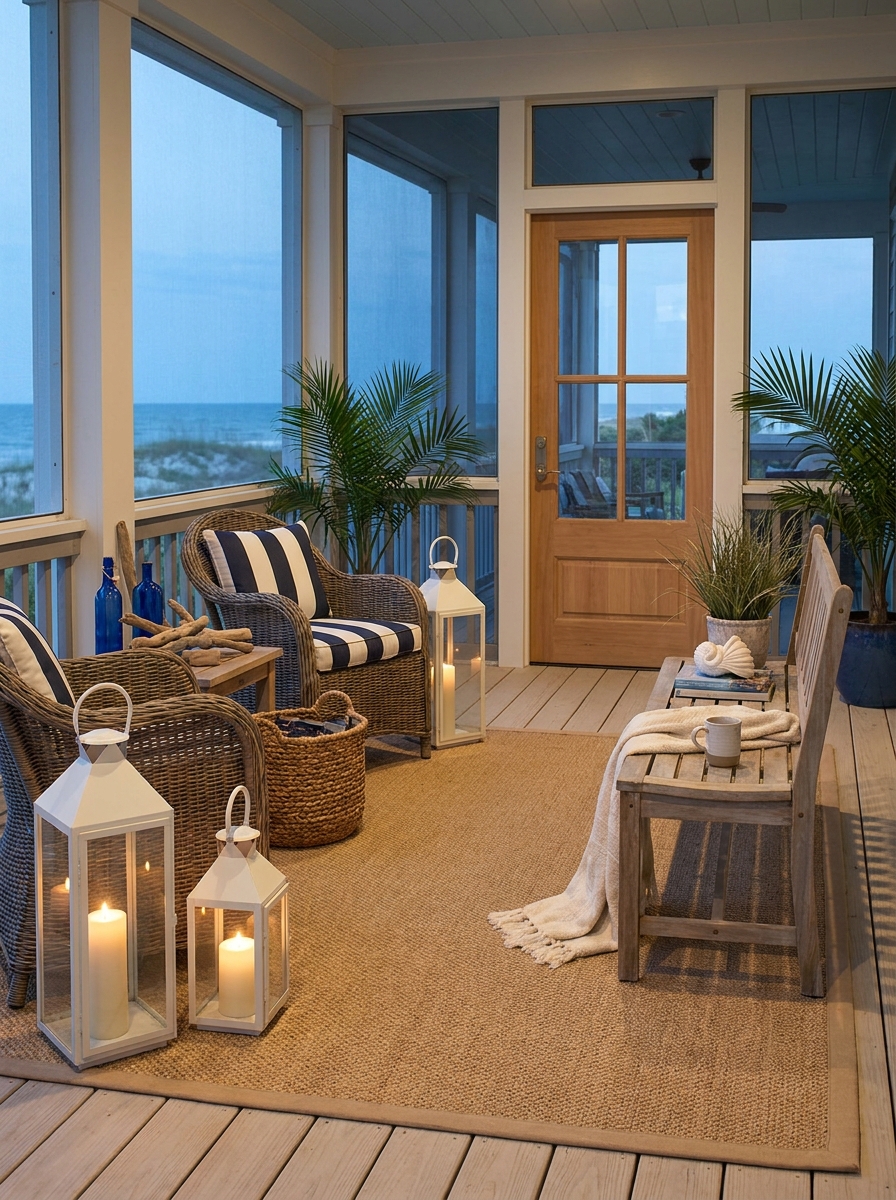 Add Lanterns for That Soft After-Dinner Glow