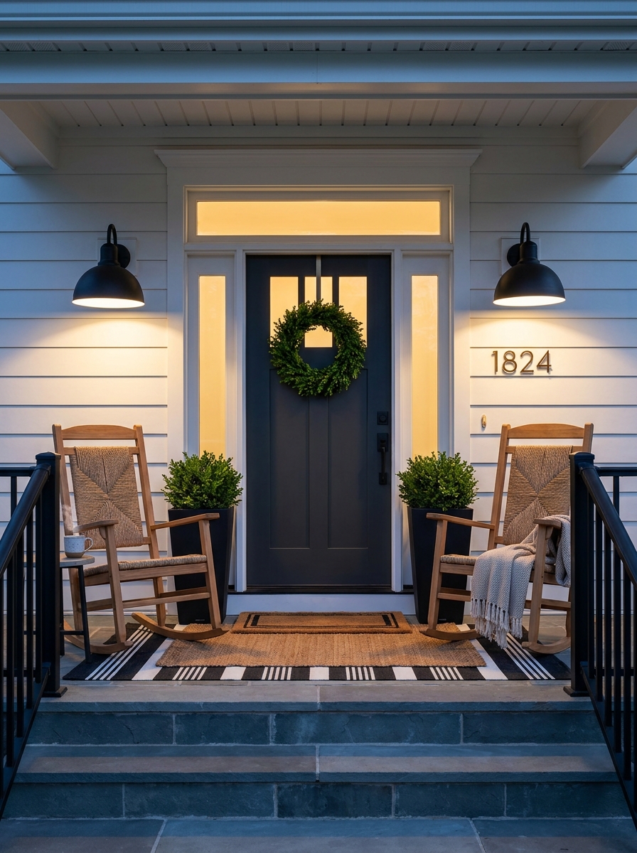 Frame the Door With Classic Matching Sconces