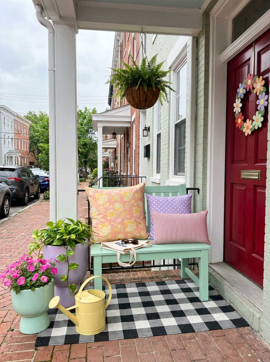 Mix Patterns on Your Outdoor Pillows Without Fear