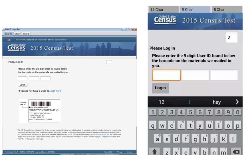 Images of the login interface for PC and for mobile.