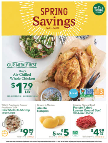 Screenshot of a circular.