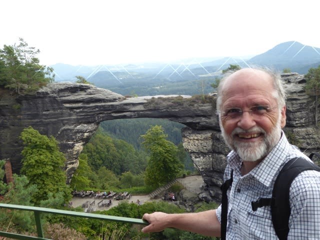 Photo of Nigel on a hike.