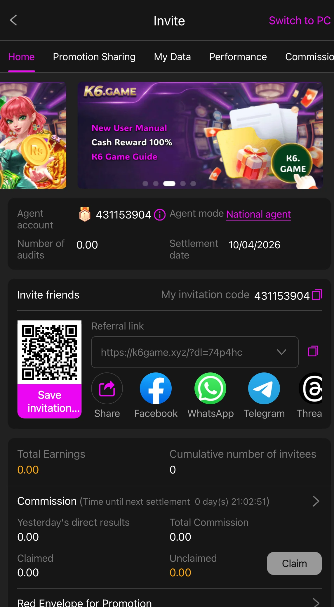 K6 Game Download for Android Login and Registration Guide Screenshot 2