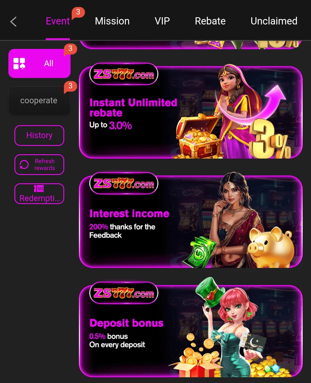 ZS777 Game APK Download 2025 – Earn Real Money Online in Pakistan Screenshot 2