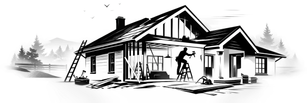 Builder making house