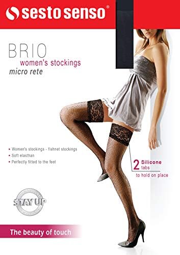 Vue 6 de Bas Autofixant Resille Dentelle