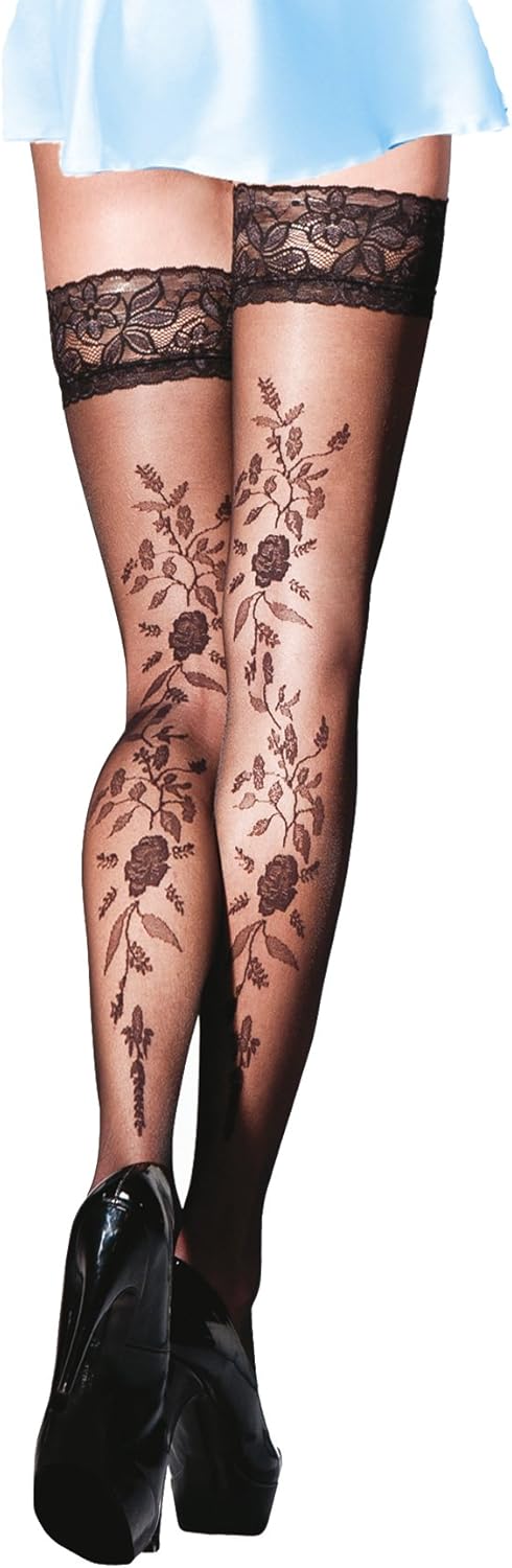 Bas Autofixants Bande Dentelle