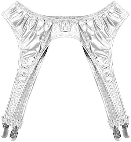 Vue 4 de Portejarretelles Cuir Femme Sexy