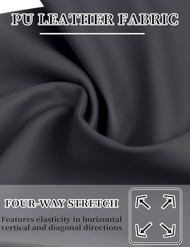 Vue 5 de Cuir Pu Bas Autofixant