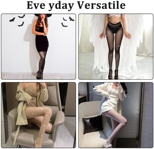 Vue 6 de Paires Collant Paillette Femmebas