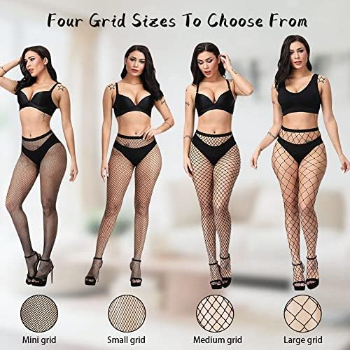Vue 5 de Collants Resille Femme Sexy