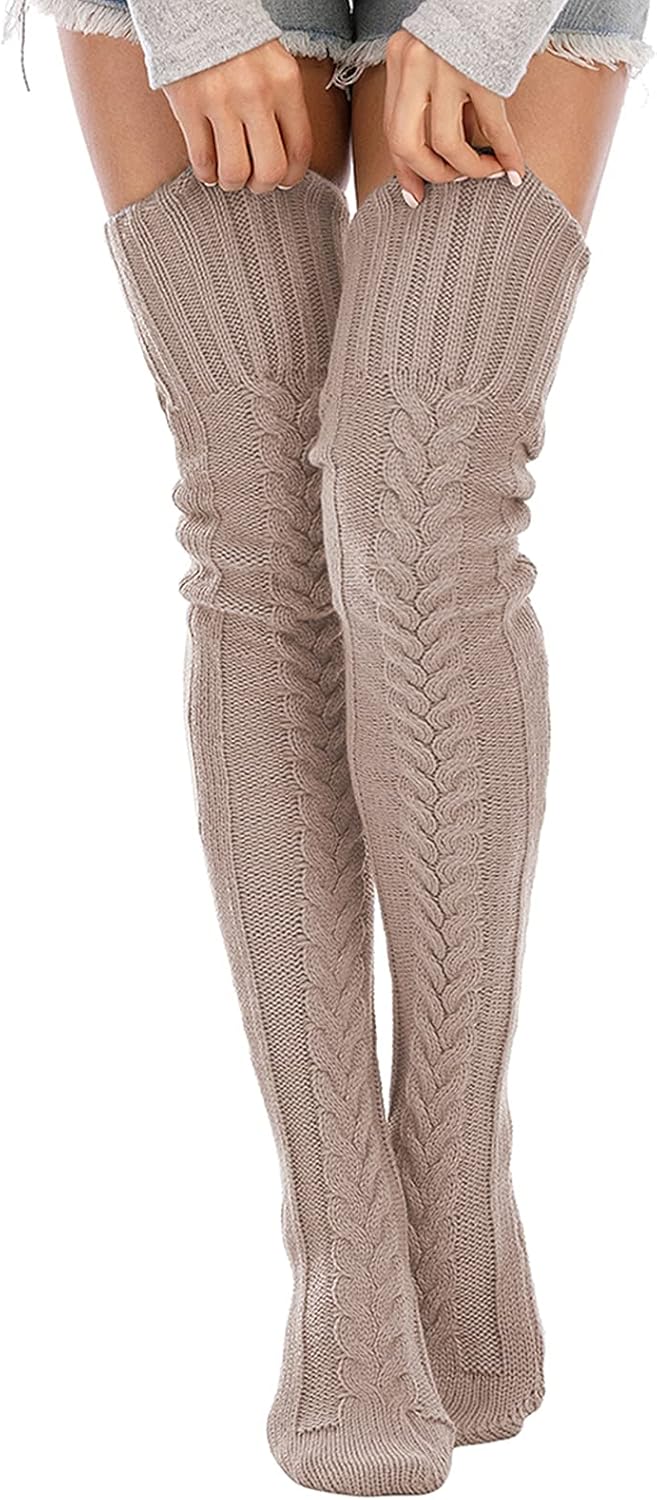 Chaussettes Hautes En Tricot