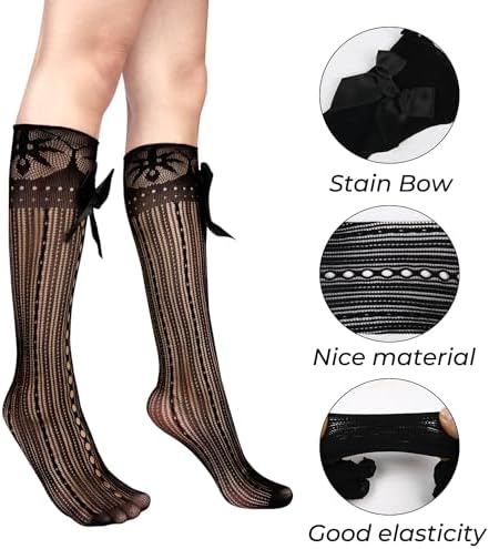 Vue 7 de Chaussettes Montantes Volants