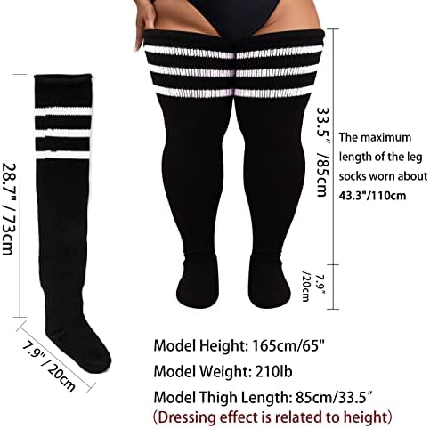 Vue 4 de Femme Grande Taille Chaussettes