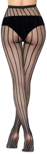 Vue 4 de Collants Resille Noirs
