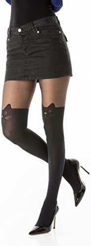 Vue 4 de Collants Fantaisie Femme Noir