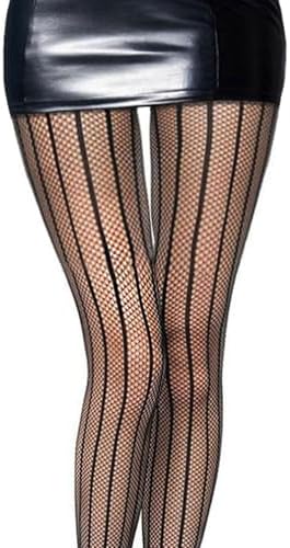 Vue 6 de Collants Resille Noirs