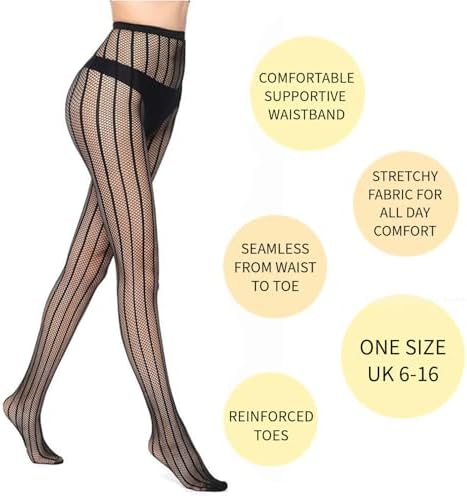 Vue 7 de Collants Resille Noirs