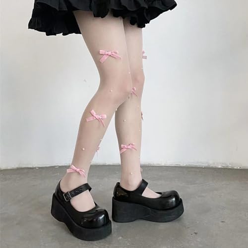 Vue 4 de Collants Transparents Yk Lolita