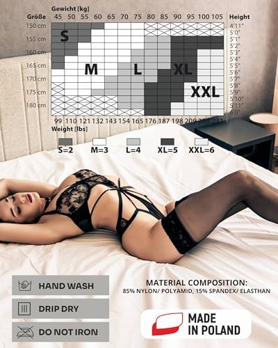 Vue 5 de Bas Autofixants En Elasthanne