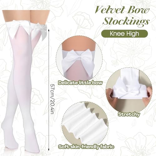 Vue 4 de Pairs White Lace Thigh