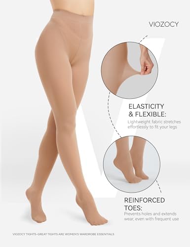 Vue 4 de Collant Femme Deniers Taille