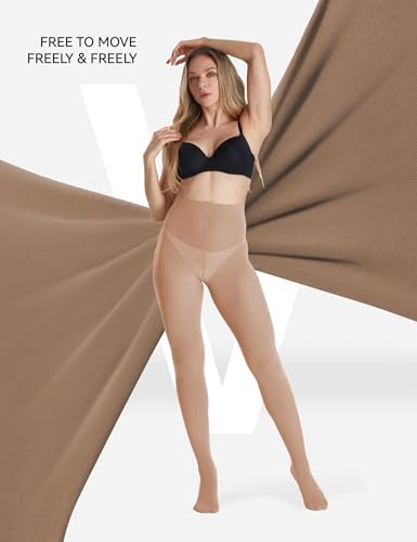 Vue 6 de Collant Femme Deniers Taille