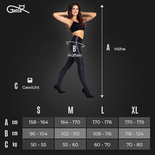 Vue 4 de Black Brillant Collant Noir