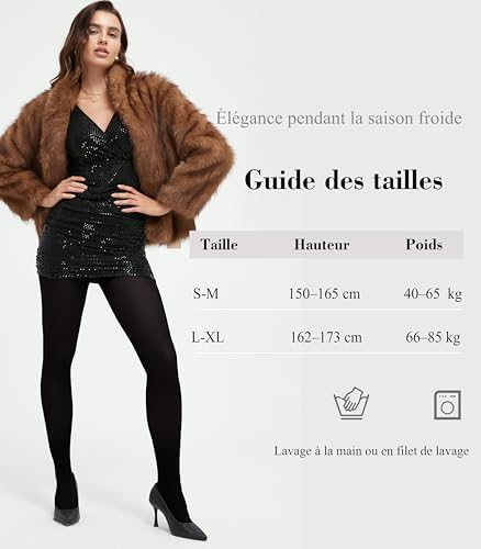 Vue 6 de Collant Thermique Femme Hiver