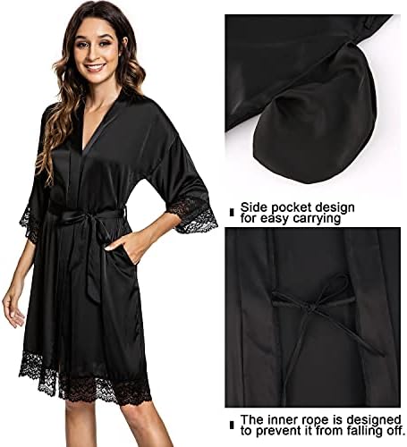 Vue 4 de Kimono Femme Peignoir De