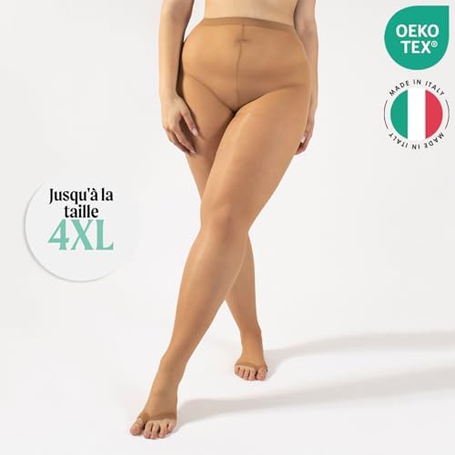 Vue 4 de Collant Pointes Ouvertes Avec