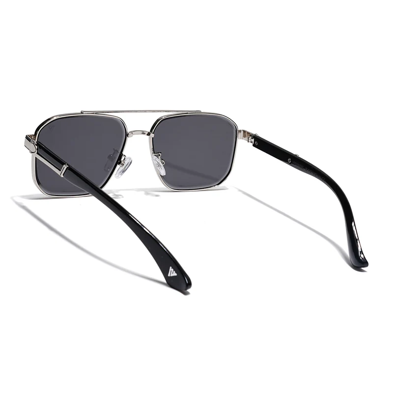 Unisex Black & Silver Wayfarer with UV Protected Lens MG4164