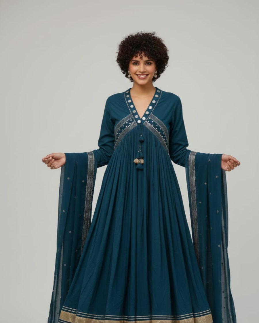 Teal Noor Gotta Patti