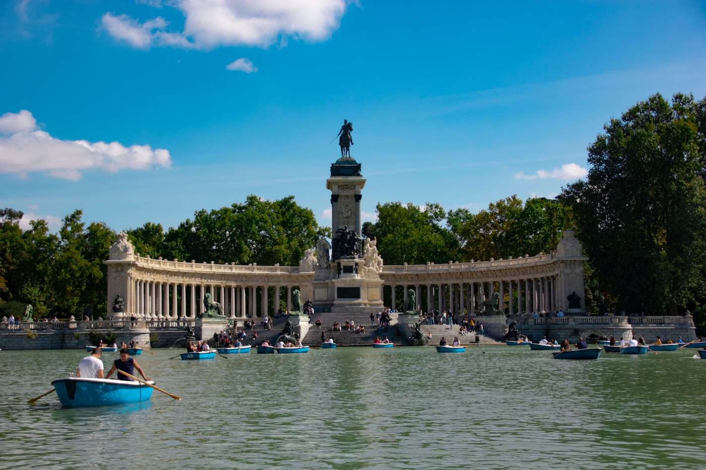 Retiro park in Madrid