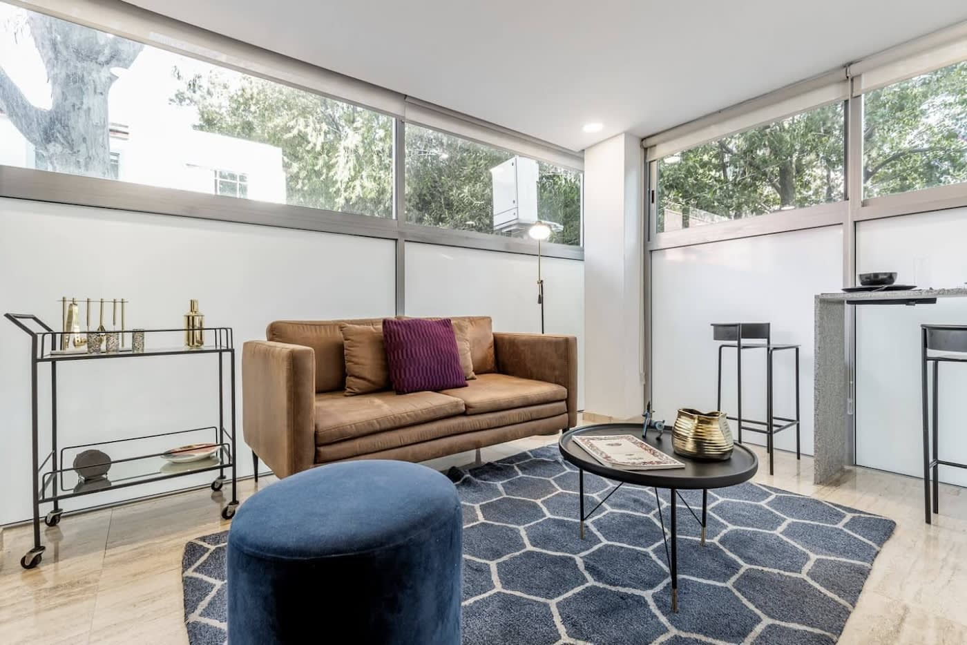 Living room in Mexico City apartment