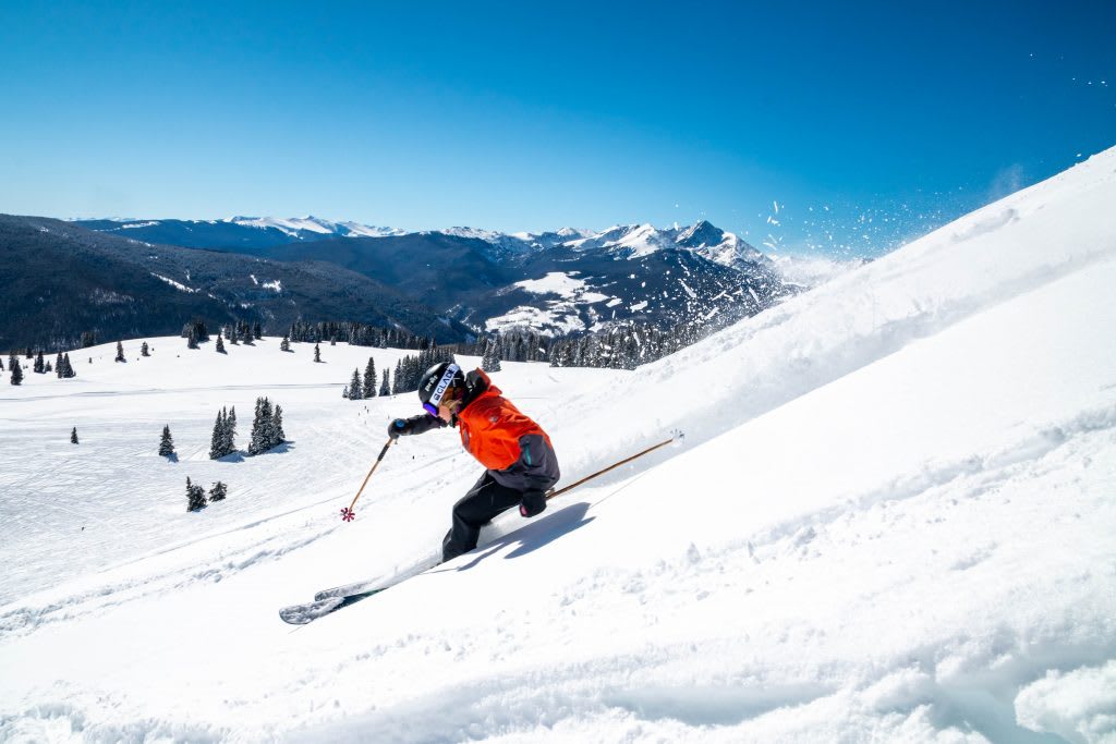 Downhill skiing