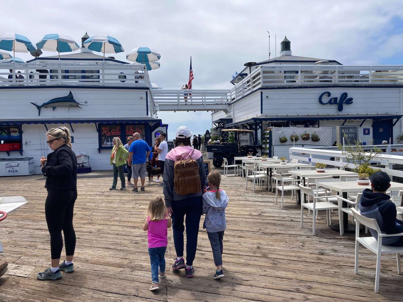 Eating at Malibu Farm Pier Cafe