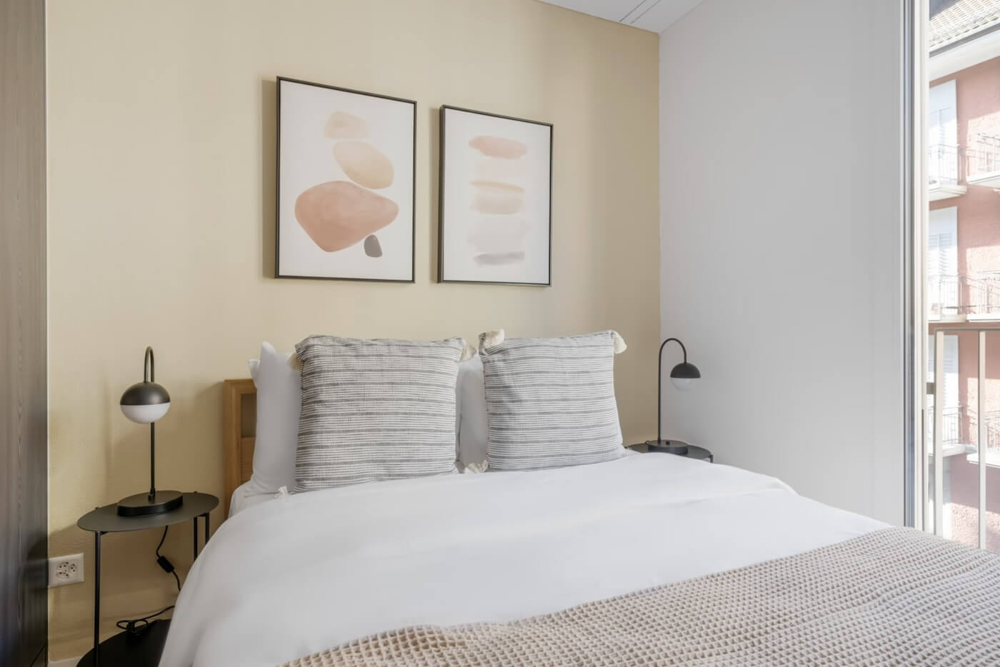Charming Zurich bedroom in a studio apartment