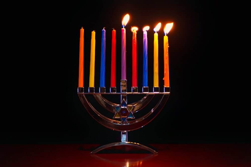 a menorah