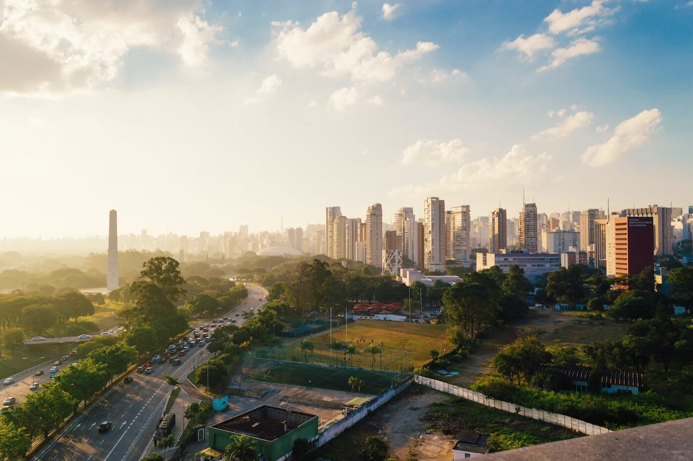 Sao Paulo skyline from a distance
