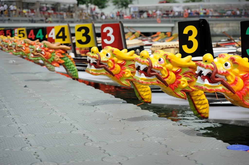 Dragon boats in Singapore