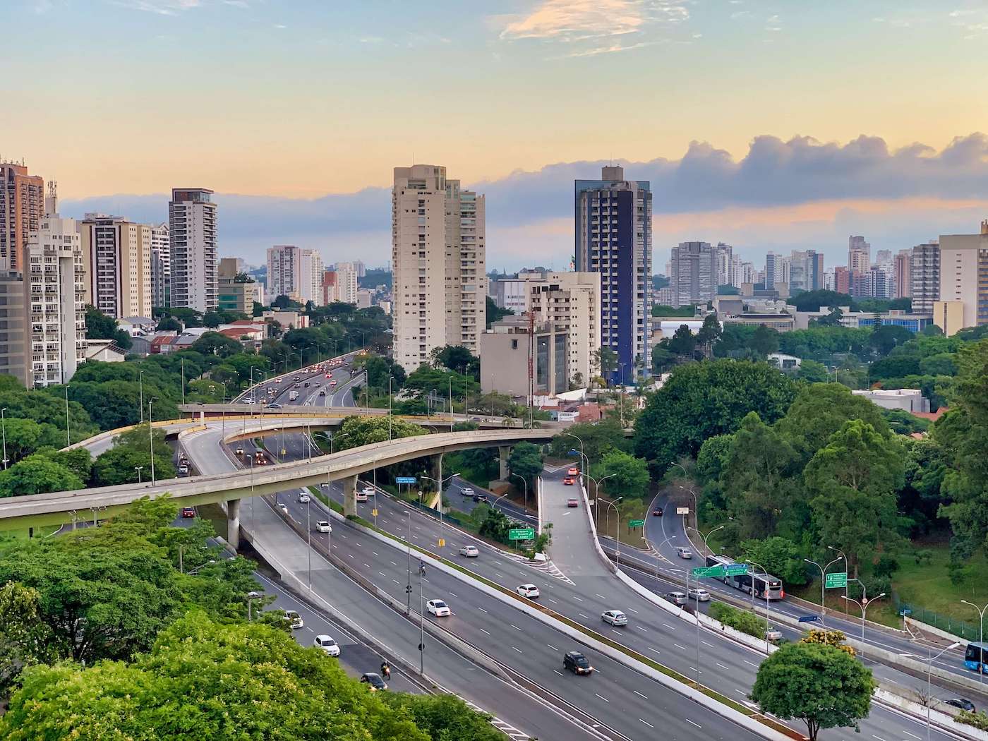 Sao Paulo street and buildings