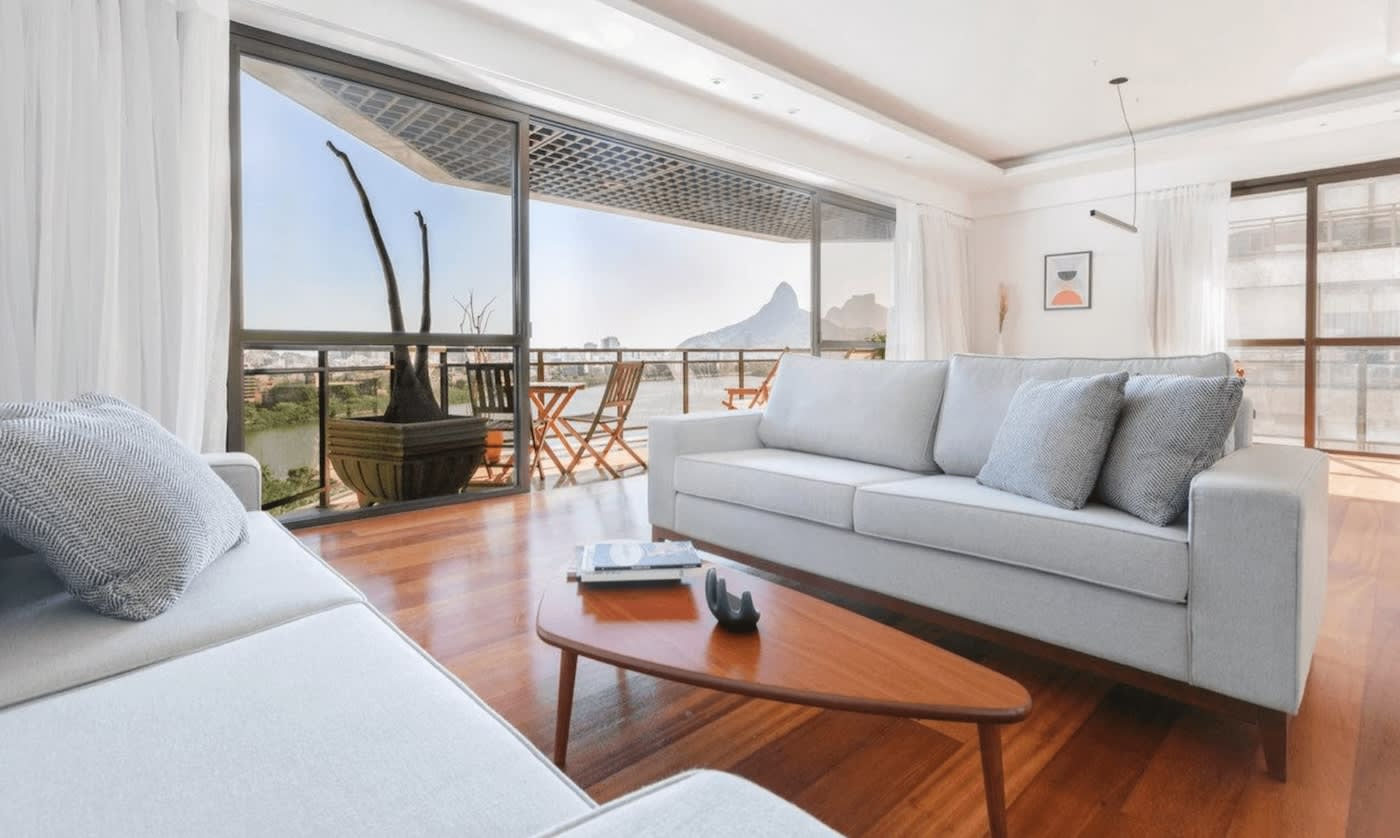 Living room of an apartment on Rio de Janeiro