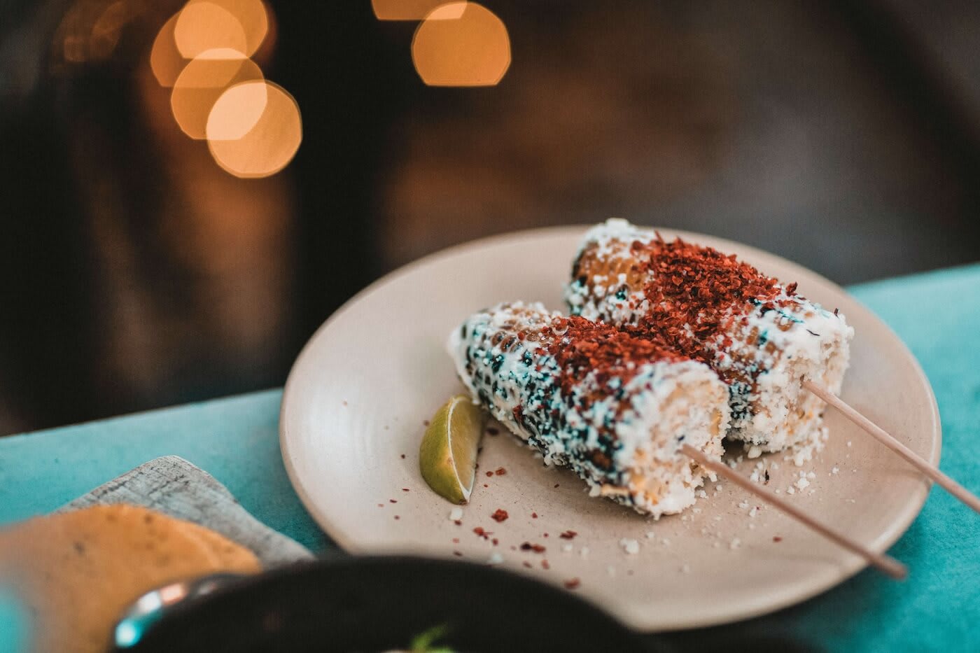 Mexican street corn in Austin